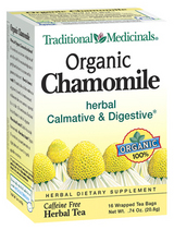 Traditional Medicinals Kosher Organic Chamomile 16 Tea Bags